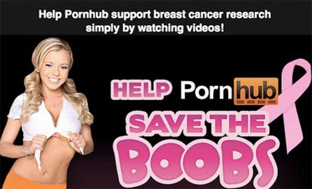 Pornhub.com  pomoże w walce z rakiem piersi