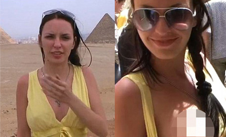 Rząd Egiptu ściga Auritę - aktorkę porno, która nagrała film przy piramidach